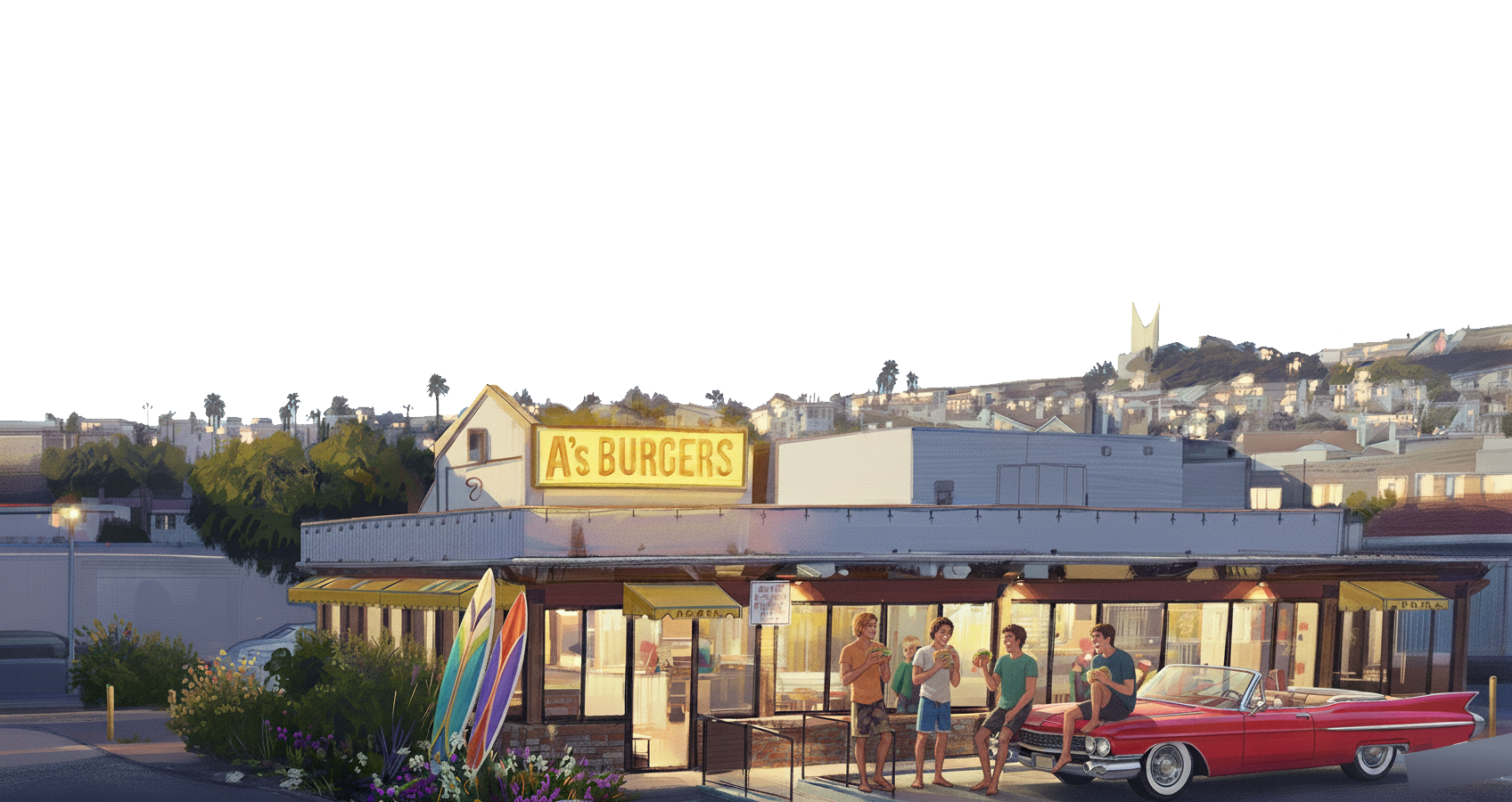 A's Burgers Background